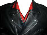 Fashion Biker Leather Jacket Black Motorcycle - Premiere Buffalo Leather
